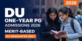 DU Begins One Year PG Admission 2026 for Four Year UG Students